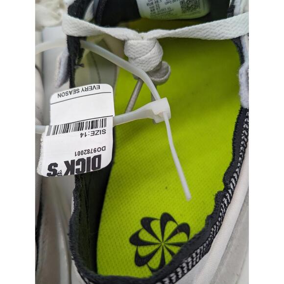 Nike Waffle One SE Phantom Black Men's Size 14 - Cocunut Sail Off-White Defects